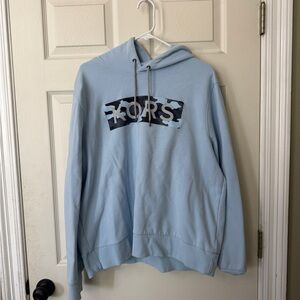 Michael Kors Sky Blue Hoodie with Logo
